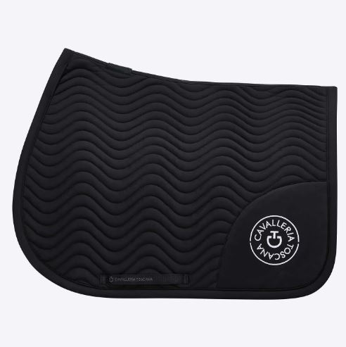 Tapis de saut noir pour cheval et poney - Double Orbit Wave - Cavalleria Toscana
