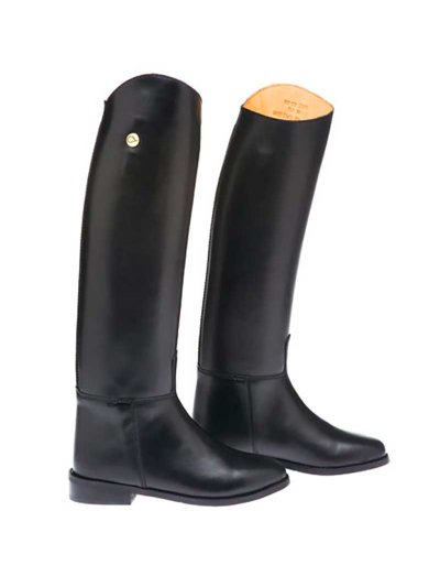Bottes classiques noires en cuir pour l'équitation Lisa - Lexhis