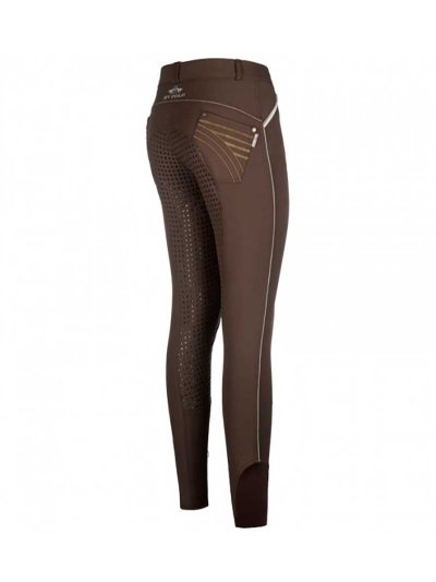 Pantalons marron (grip aux genoux) pour femme - Sandy - HV Polo