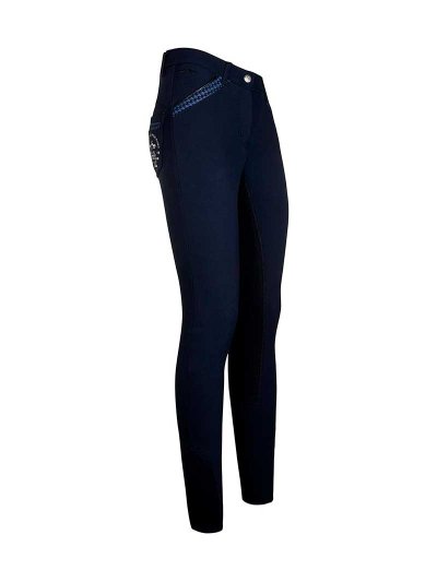 Pantalons bleu marine (grip à fond intégral) pour femme - Granada - HV Polo
