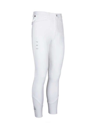 Pantalons de compétition blanc (grip aux genoux) pour homme - Battal - HV Polo