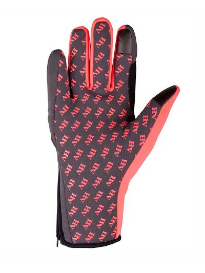 Gants d'hiver avec grip gris et rose/orange - Ashville - HV Polo