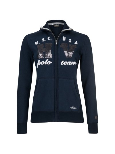 Veste bleu marine avec poches et imprimé pour femme - Ermax - HV Polo