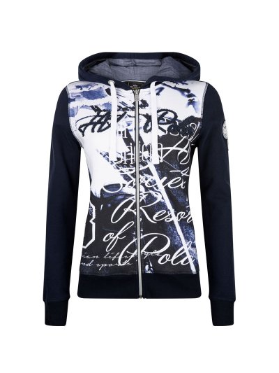 Veste avec capuche et cordons avec imprimé pour femme - HV Polo