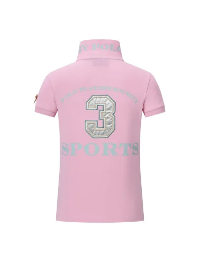Polo rose pour fille Favouritas EQ - HV Polo - imagen 2