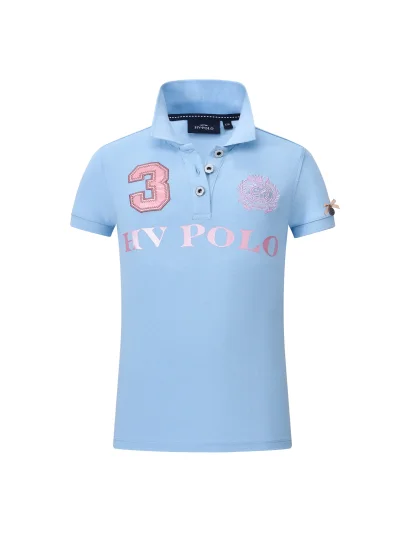 Polo bleu ciel pour fille Favouritas EQ - HV Polo