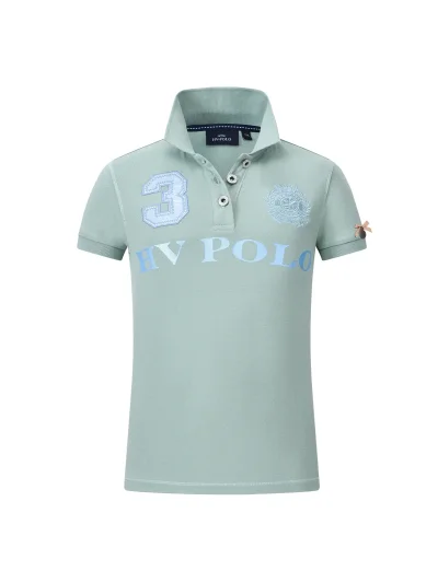 Polo bleu aigue-marine pour fille Favouritas EQ - HV Polo