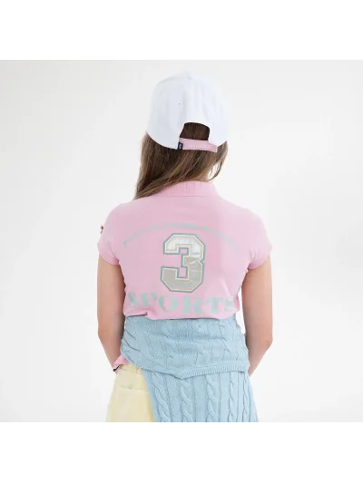 Polo rose pour fille Favouritas EQ - HV Polo - imagen 4