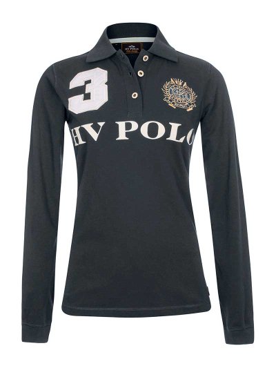 Polo à manches longues gris foncé pour homme - Favouritas - HV Polo