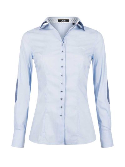 Chemise casual à manches longues bleu clair pour femme - Anastasia - HV Polo