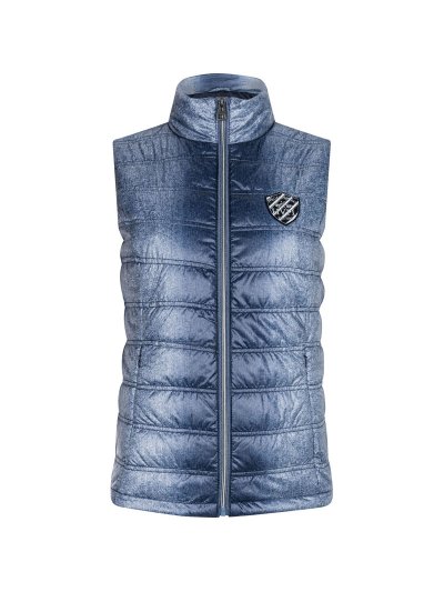 Gilet matelassé bleu marine et blanc pour femme - Hilden - HV Polo