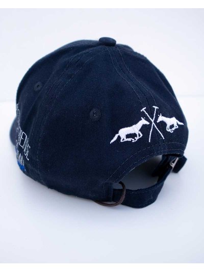 Casquette denim bleu clair avec broderies en blanc et bleu électrique - Bay - HV Polo - imagen 3