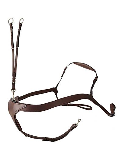 Bricole anglaise de compétition avec collier marron foncé pour cheval - Lexhis