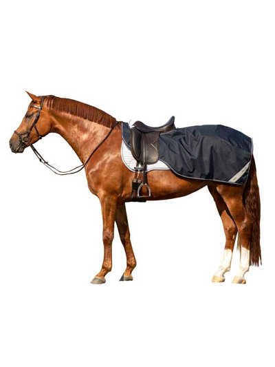 Couvre-reins bleu marine 600D en polaire pour cheval - Amigo