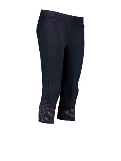 Leggings de corte pirata bleu marine (grip à fond intégral) pour femme - Venti - Euro-Star
