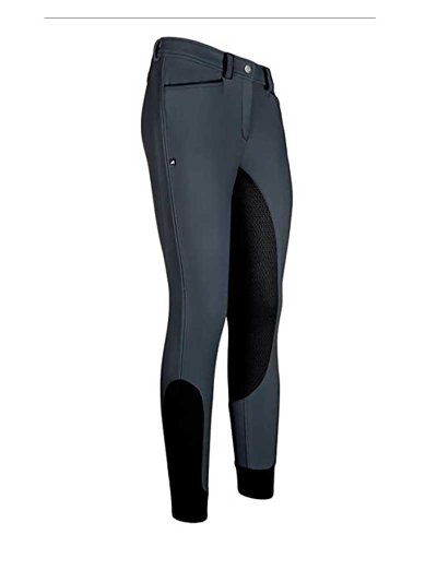 Pantalons d'hiver gris bleuté foncé et noir (grip à fond intégral) pour femme - Carina - Euro-Star