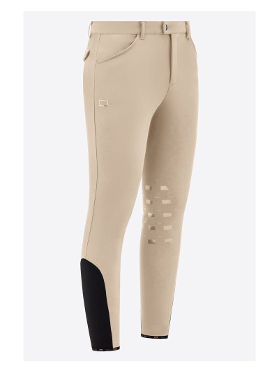 Pantalones de montar a caballo beige (grip rodilla) para hombre - RG