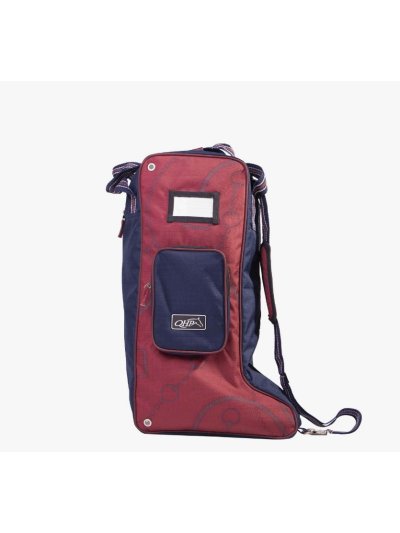 Bolsa para botas color rojo y azul marino - QHP