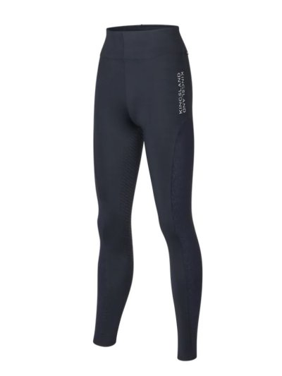 Mallas azul marino para mujer (full grip) con bolsillo lateral y el logotipo estampado en los laterales-KLNima-Kingsland