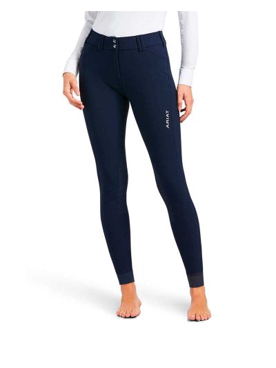 Pantalons d'équitation bleu marine (grip aux genoux) pour femme - Tri Factor - Ariat
