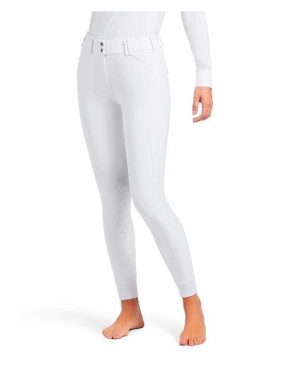 Pantalons d'équitation blanc (grip aux genoux) pour femme - Tri Factor - Ariat
