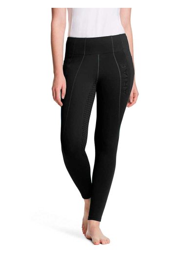 Leggings d'hiver noir (grip à fond intégral) pour femme - Attain - Ariat