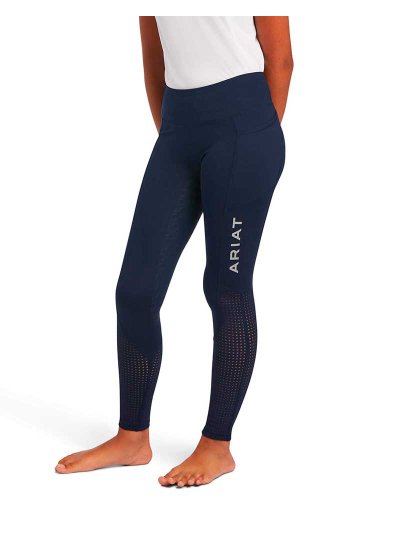 Leggings d'été avec perforaciones bleu marine (grip à fond intégral) pour fille - EOS - Ariat
