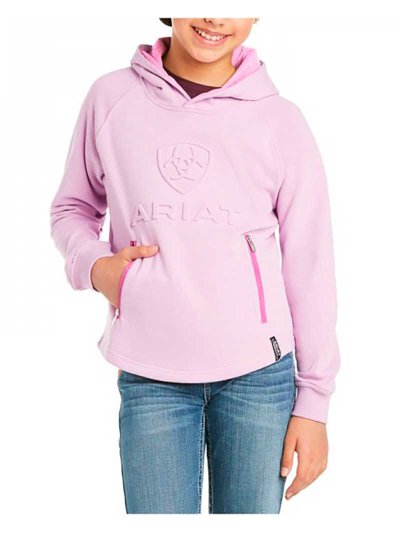 Sweat rosita avec logo 3d, poches et capuche pour fille - Ariat