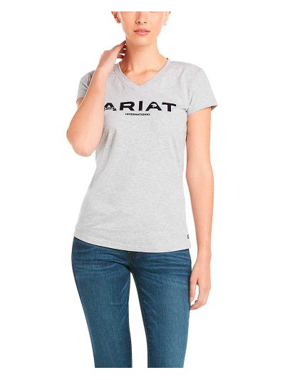 T-shirt gris à manches courtes pour femme - Icon - Ariat