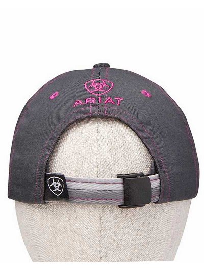 Casquette gris et fuchsia - Team II - Ariat - imagen 2