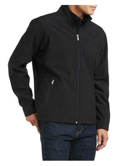 Veste noire softshell (respirant, imperméable et coupe-vent) pour homme - New Team - Ariat