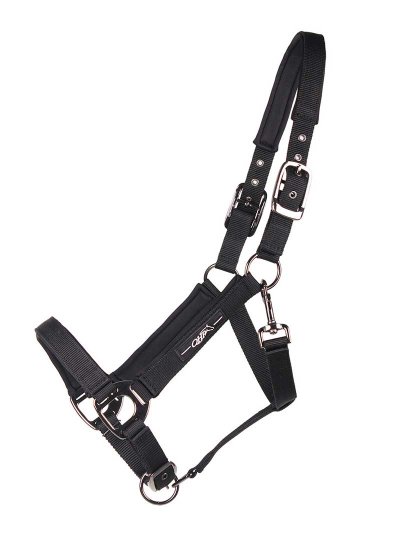 Licol d'écurie noir pour cheval et poney - QHP