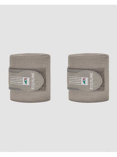 Lot de 2 Bandes polaires de travail avec élastique beige pour cheval - Equiline