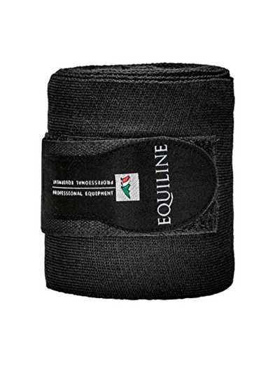 Lot de 2 Bandes de repos noires pour cheval - Equiline - imagen 2