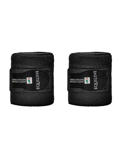 Lot de 2 Bandes de repos noires pour cheval - Equiline