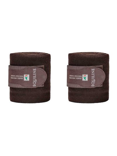 Lot de 2 Bandes de repos marron foncé pour cheval - Equiline
