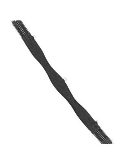 Dark black girth for horse and pony Quimper - Premiere