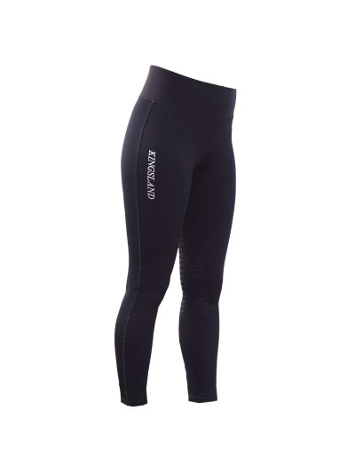 Leggings d'équitation bleu marine avec grip silicone au genou pour femme modèle Cornell - Kingsland