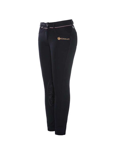 Pantalons bleu marine avec bordures en bordeaux (grip aux genoux) junior unisexe - Kaila - Kingsland