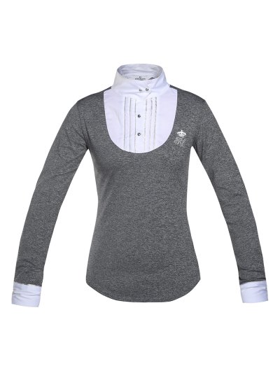Polo de compétition gris foncé pour femme modèle Belli - Kingsland