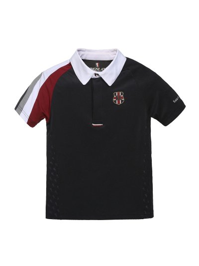 Polo en piqué de compétition à manches courtes bleu marine pour garçon - Dumfries - Kingsland