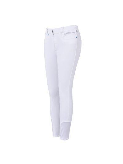 Pantalons avec grip aux genoux blanc pour femme modèle Kessi - Kingsland