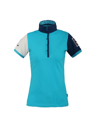 Polo pour femme modèle Pique Termine Bleu - Kingsland