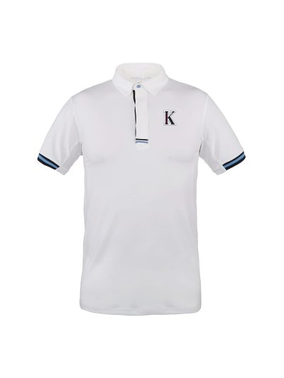Polo de compétition pour homme modèle Fezzano Blanc - Kingsland