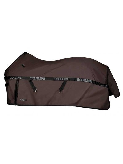 Couverture imperméable d'extérieur marron foncé (400g) pour cheval - Clint - Equiline