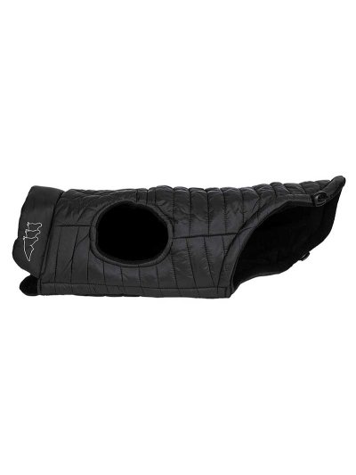 Manteau pour chien noir matelassé à intérieur polaire - Tobia - Equiline