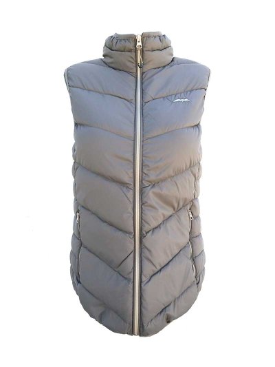 Gilet matelassé en plumes beige pour femme - Jose - Equiline