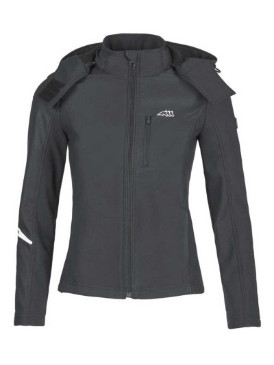 Veste softshell gris foncé avec capuche pour femme - Sandy - Equiline