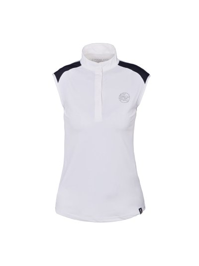 Polo de compétition blanc pour femme modèle Kelso - Kingsland
