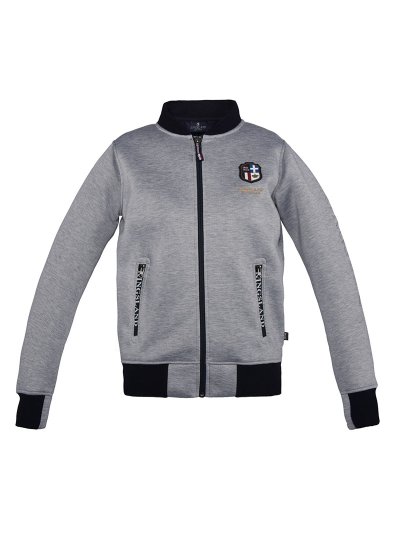 Sweat gris et bleu marine avec fermeture éclair unisexe - Cloverdale - Kingsland